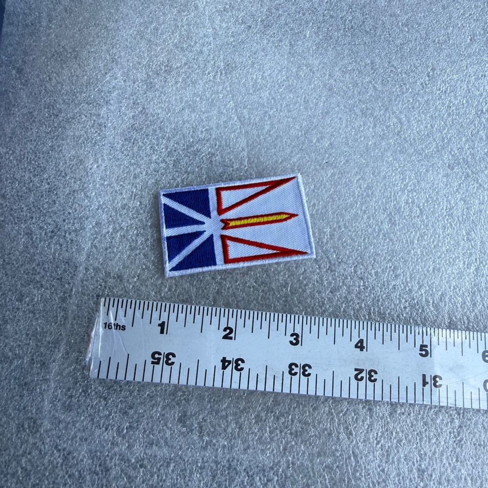 Newfoundland and Labrador Flag Patch Embroidered Iron On Sew On Emblem